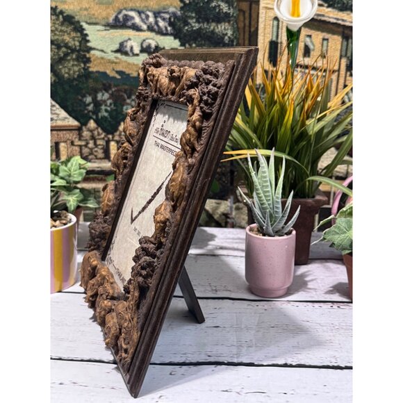 Thai Masterpiece 8x10 Elephant-Themed Handcrafted Wooden Photo Frame - Picture 5 of 8